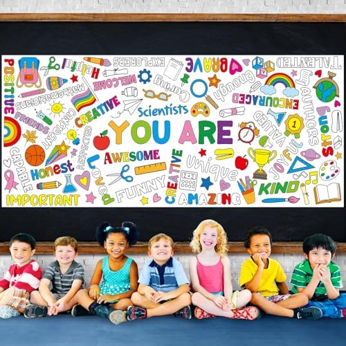 Zachely Motivational Coloring Poster for Kids 30x72 Inch