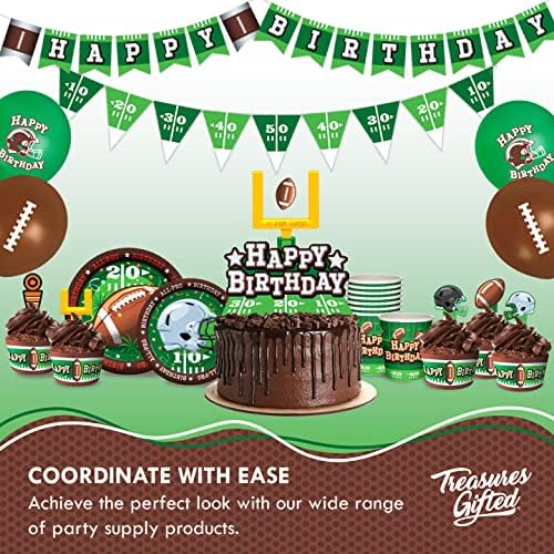 Treasures Gifted Football Birthday Party Cups 9oz 24ct