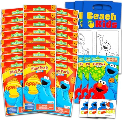 Cookie Monster Mini Party Favors Set for Kids Toddlers