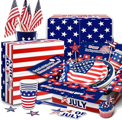 Party Spot 4th of July Decorations 272 pcs