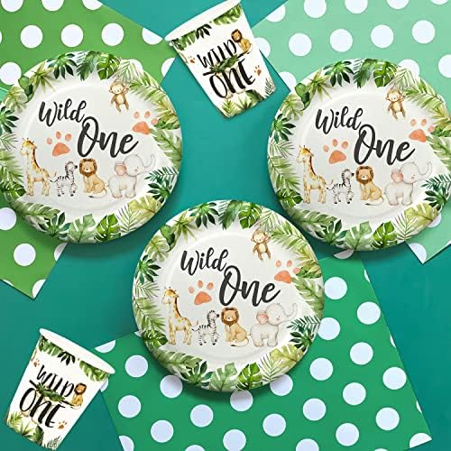 Wild One Birthday Decorations Jungle Theme Party Supplies
