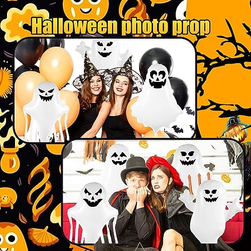 Liliful 6 Pack Halloween Ghost Balloons with Stickers
