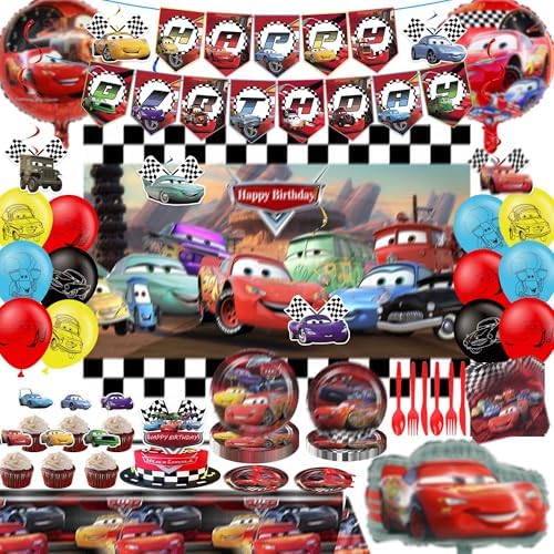 Kids Cartoon Birthday Party Decorations Set for 10 Guests