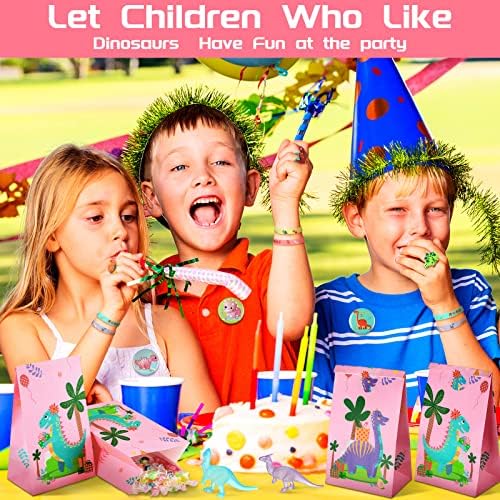 Junkin 122 Pcs Dinosaur Party Supplies Set