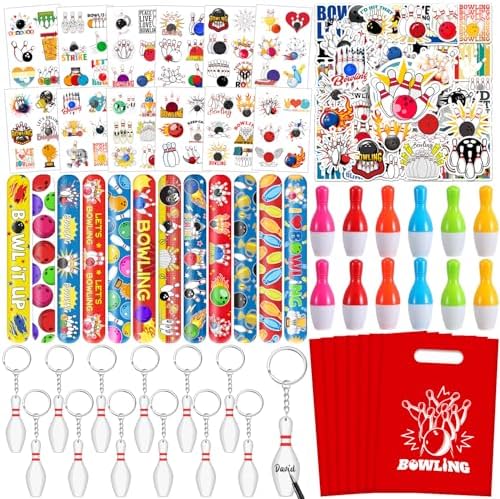 110 Pcs Bowling Party Favors Multi-Item Pack