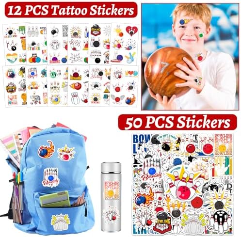 110 Pcs Bowling Party Favors Multi-Item Pack