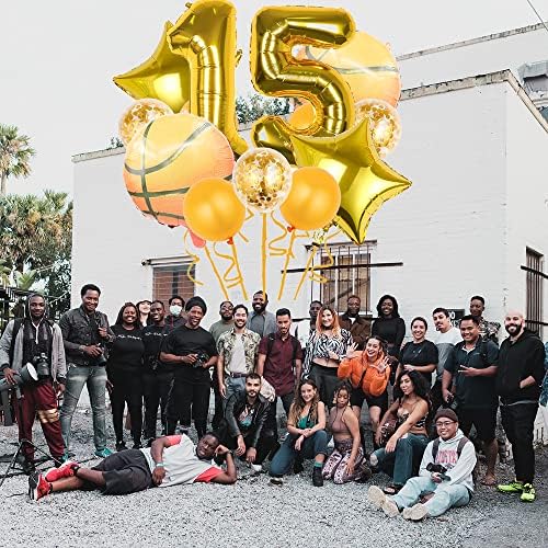 KoCibilili Chaungfu 12 Pcs Basketball Balloons Party Decorations
