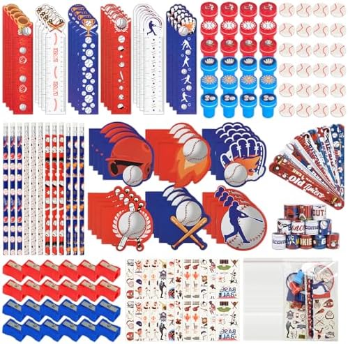 216Pcs Baseball Theme Party Favor Set