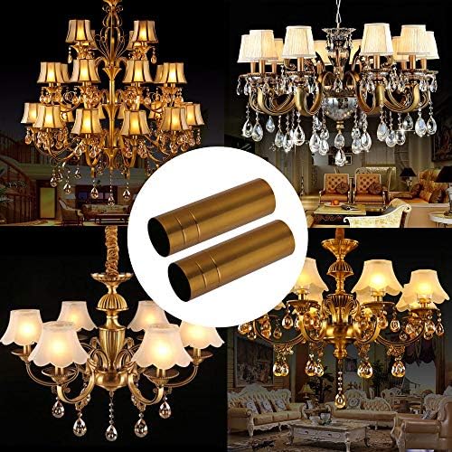 RDEXP Chandelier Candle Covers Set of 6 Gold Bronze
