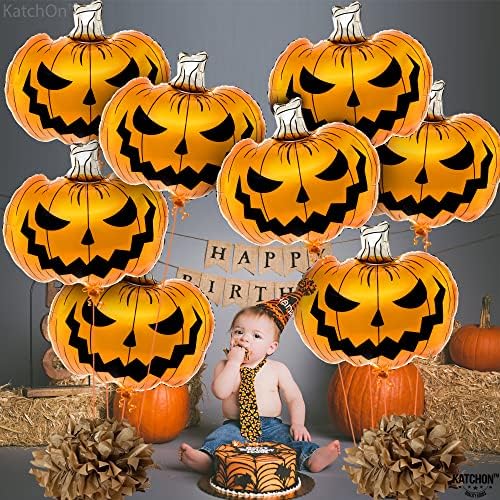 KatchOn Scary Halloween Pumpkin Balloons - 30 Inch Set