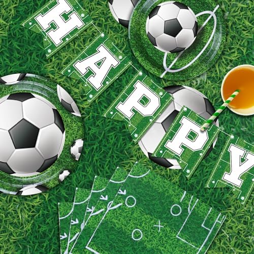 229 Pack Soccer Party Supplies Decorations Set