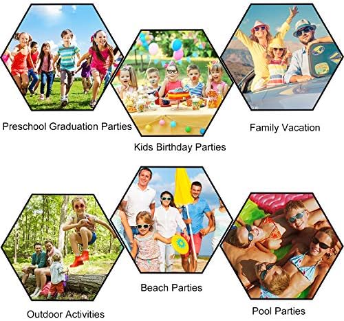 GINMIC Kids Sunglasses Party Favors 12 Pack Neon