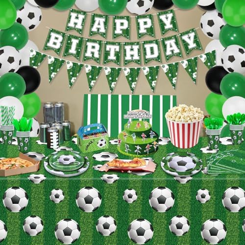 229 Pack Soccer Party Supplies Decorations Set