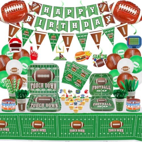 Hegbolke Football Party Decorations Set for 20 Guests