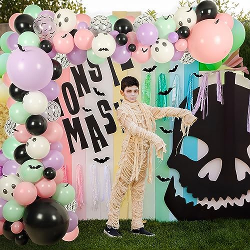 Halloween Balloon Arch Garland Kit for Parties