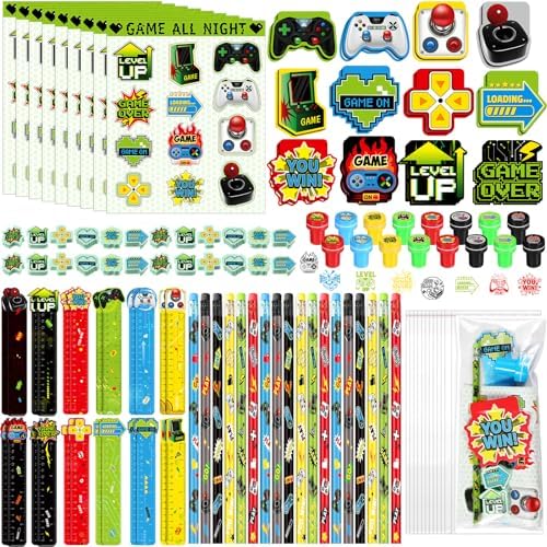 Cholemy 168 Pcs Video Game Party Favors Set