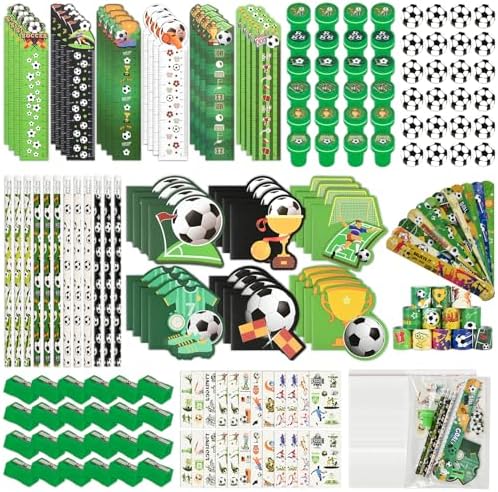 216Pcs Soccer Theme Party Favors Kids Birthday Supplies