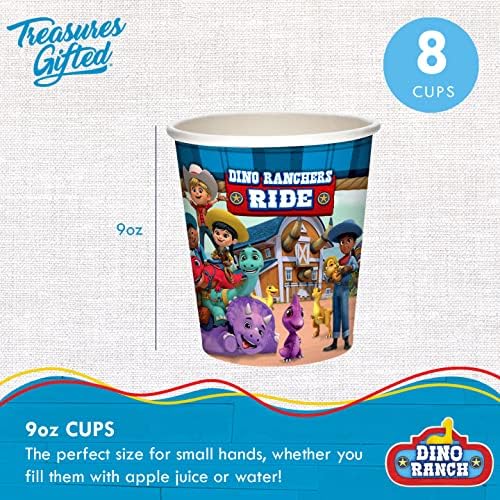 Treasures Gifted Dino Ranch Cups 8 Count