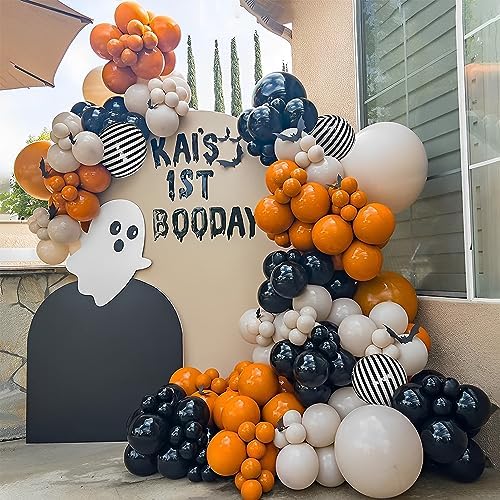 Halloween Balloon Arch Garland Kit 144PCS