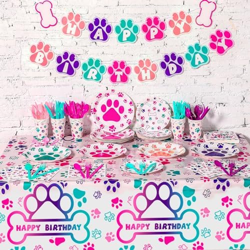 Gejoy 171 Piece Dog Birthday Party Decor Set