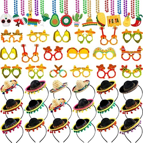 Fahacop 54 Piece Fiesta Party Supplies Set