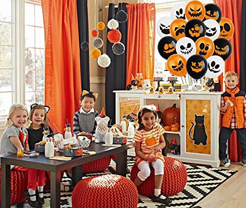 TUWUNA Halloween Balloons 60Pcs 12 Inch Decorations