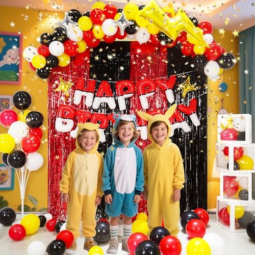 YIIHMEI Birthday Balloon Decorations with Anime Theme