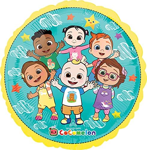 Anagram Cocomelon 3rd Birthday Foil Balloon Decorations