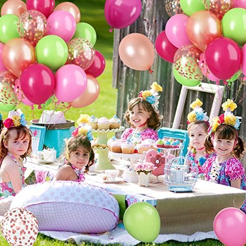 Paready Tropical Party Balloons Set 60 Pcs 12 Inch