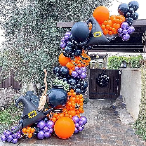 Witch Hat Foil Balloons 6PCS 30 Inch Halloween Decorations