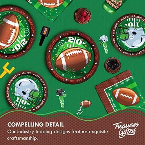Treasures Gifted Football Birthday Party Cups 9oz 24ct