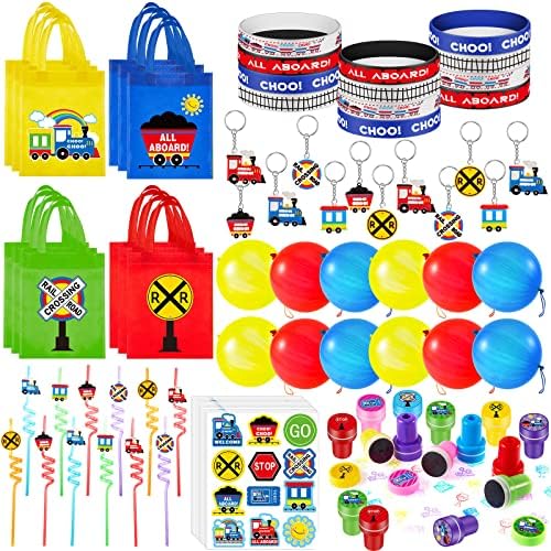Sumind 228 Pcs Train Party Favors Multi Item Pack
